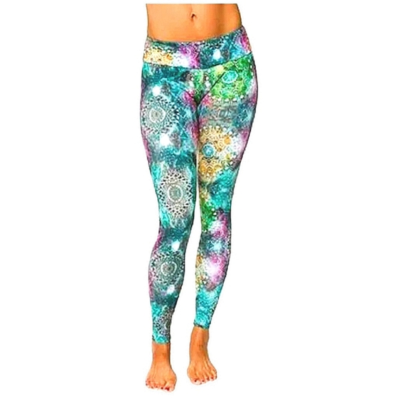 Onzie "Space Jewels" Capri Leggings, Size XS, Multicolor - Picture 1 of 6